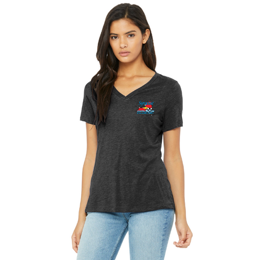 BELLA+CANVAS® Women's Relaxed Triblend V- Neck Tee - BC6415